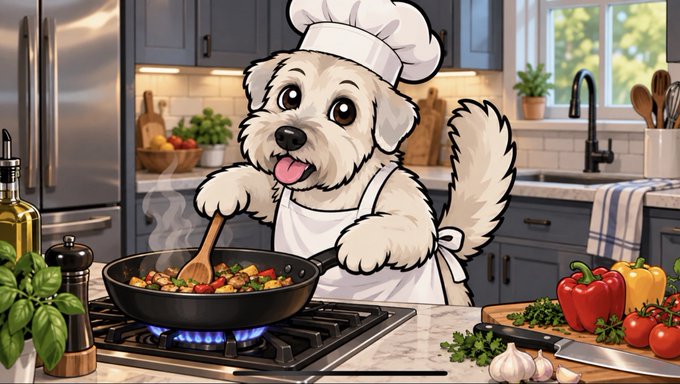 Chef Duke cooking