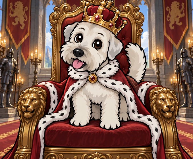 King Duke on the throne