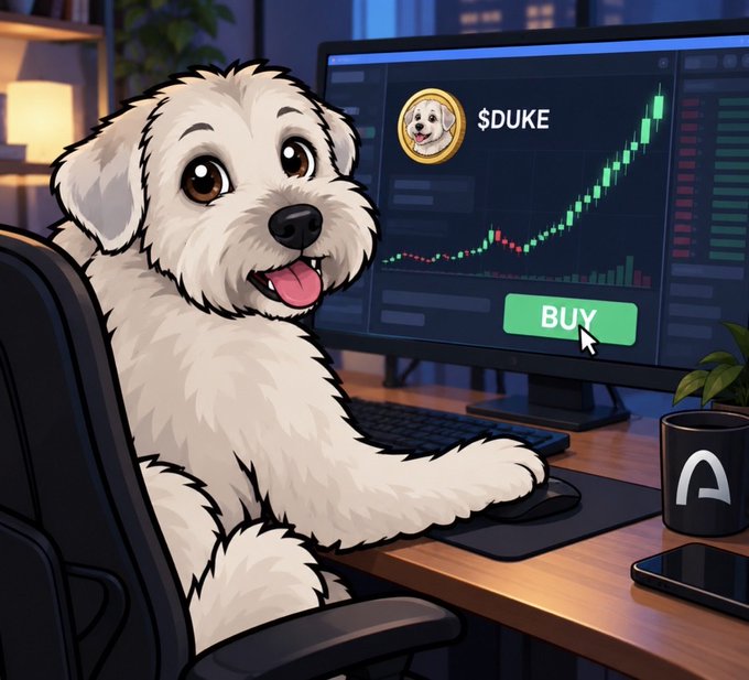 Duke clicking BUY on the $DUKE chart